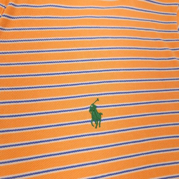 Polo by Ralph Lauren Collared Short Sleeve Polo Shirt Mens Size XL Orange - Picture 4 of 9